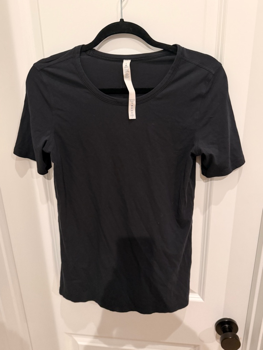 lululemon athletica Black Short Sleeve Crew Tee